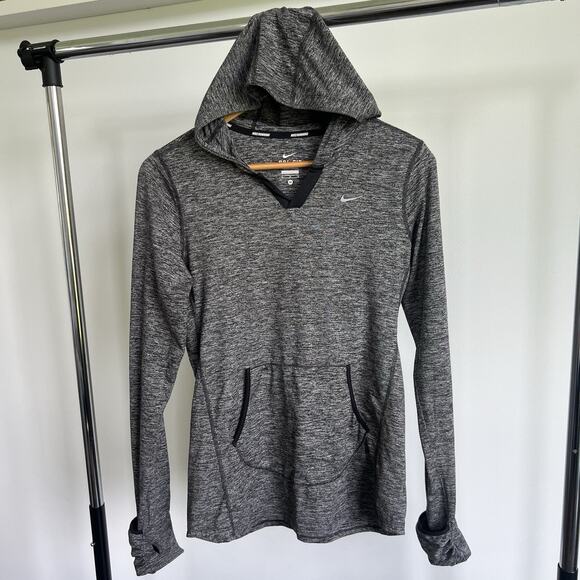 Nike Running Element Hooded Pullover Sweatshirt Jacket Womens Dri Fit Sz Medium‎ - Picture 1 of 9